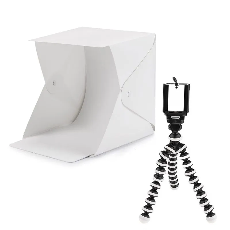 Kit Mini Estúdio 20cm E Tripé Celular Flexível T-photo