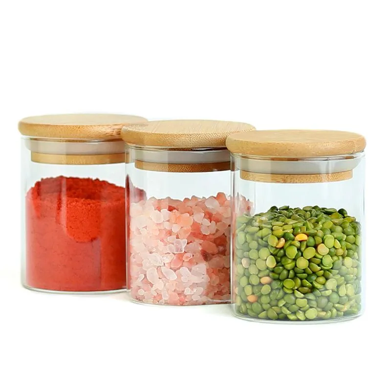 Kit de 3 Potes De Vidro 200ml