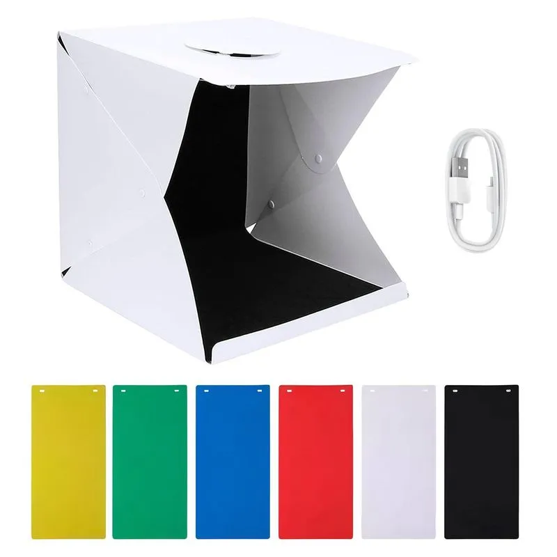 Mini Studio Fotográfico Com 6 Fundos Colorido T-photo Box 40