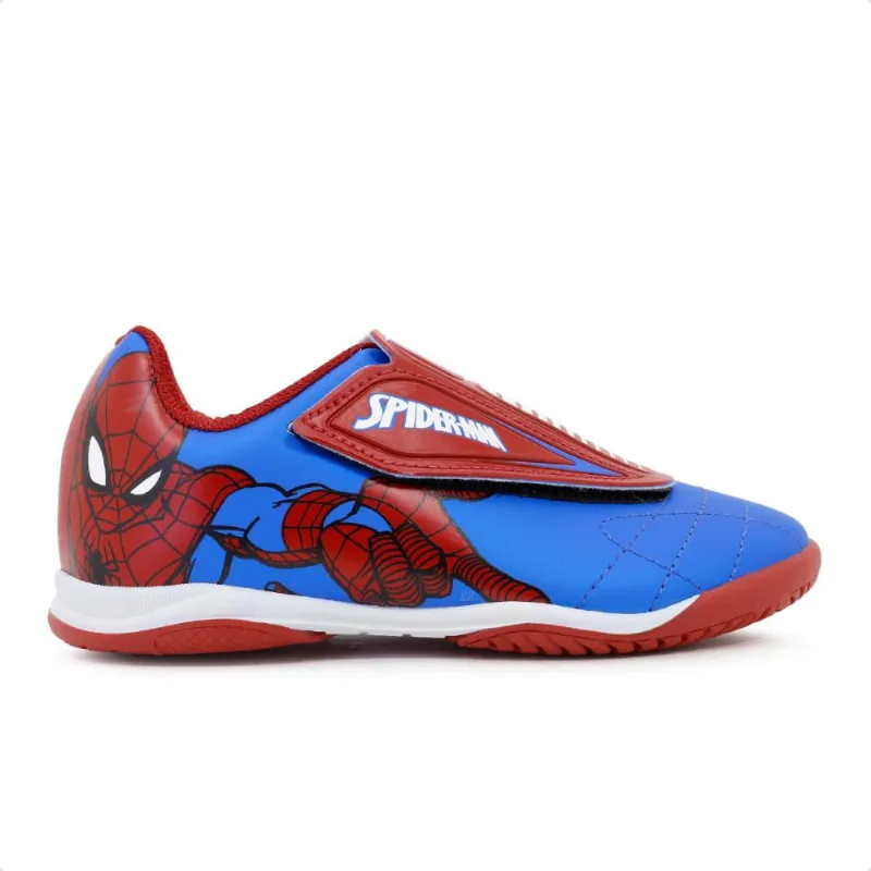 Chuteira Futsal Dray Marvel Original Sem Cadarço Infantil 22 / Azul / Vermelho