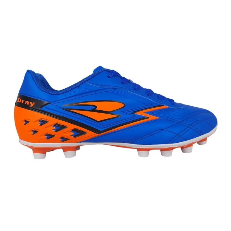 Chuteira de Campo Dray Topfly 396 Unissex 38 / Azul e Laranja
