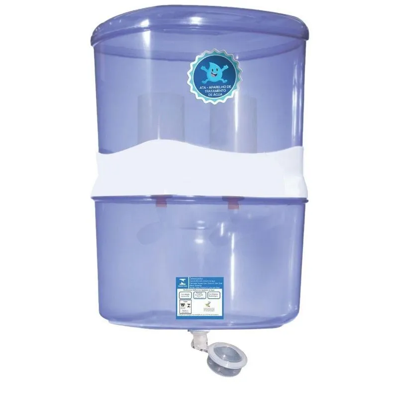 Purificador Água Alcalina Tipo Galão Para Base Refrigerada - 2 Velas