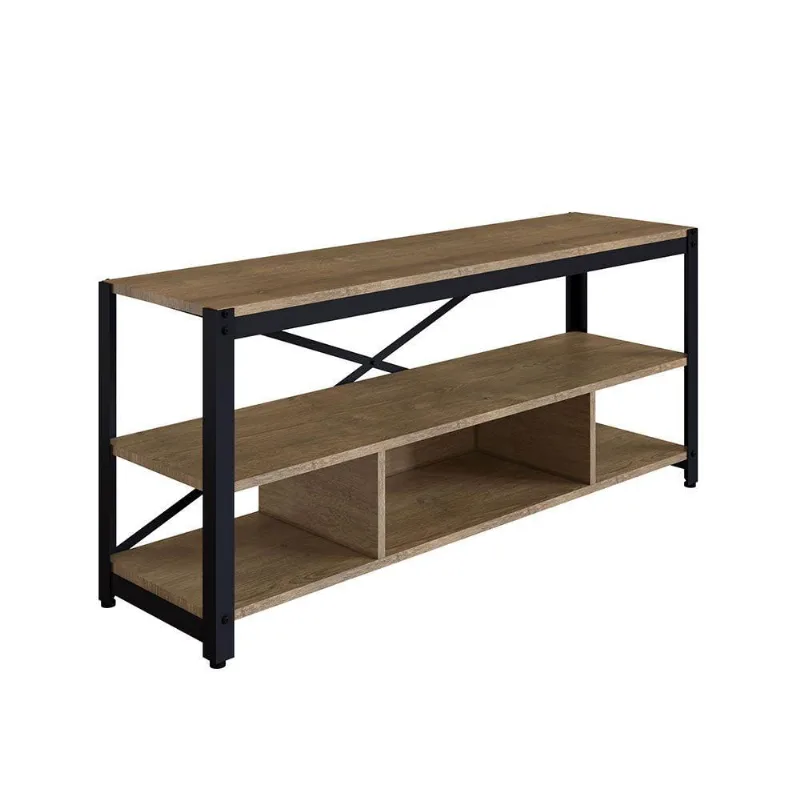 Rack Steel Light Estilo Vermont com Preto - DRossi