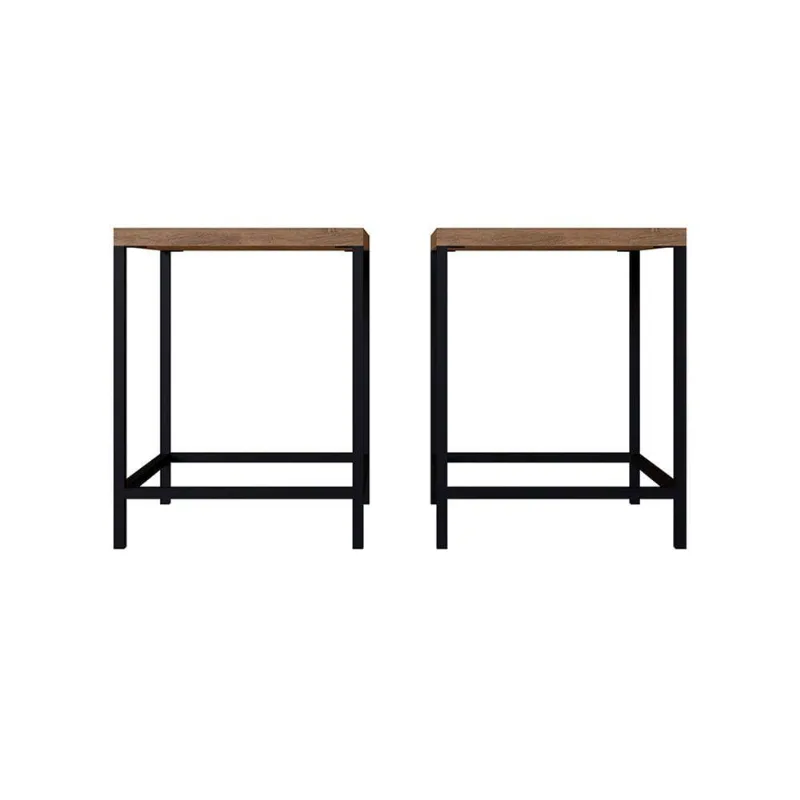 Kit 02 Banquetas Baixa Steel Quadra