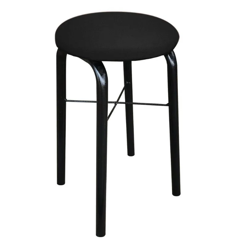 Banqueta Baixa Manu Suede Preto