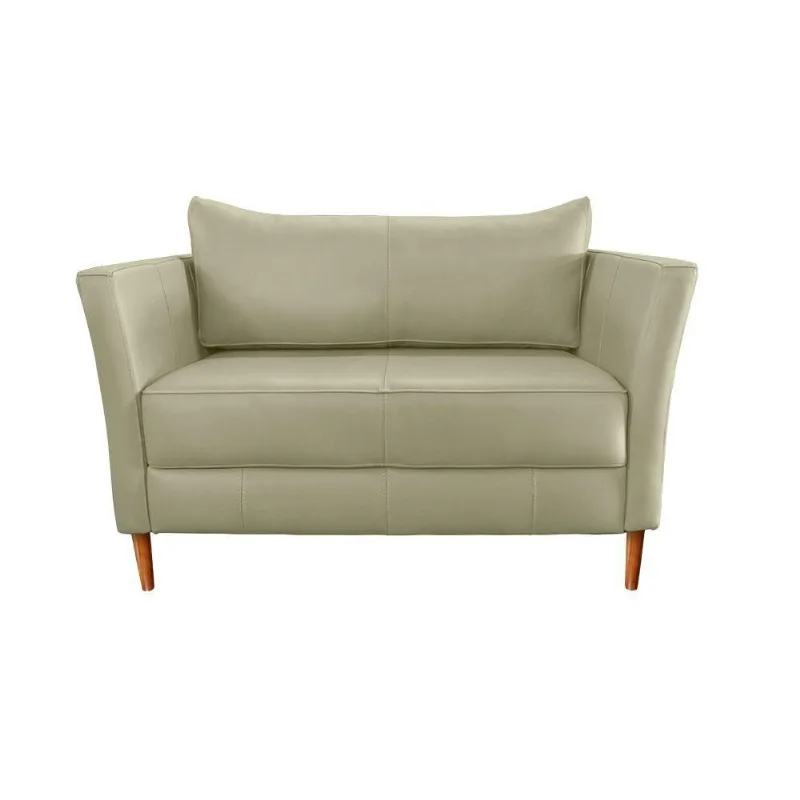 Poltrona Alícia 02 Lugares Couro Fend A108 120cm