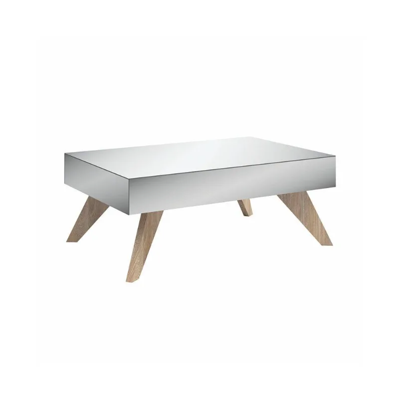 Mesa de Centro Baixa Espelho Carvalho 90cm