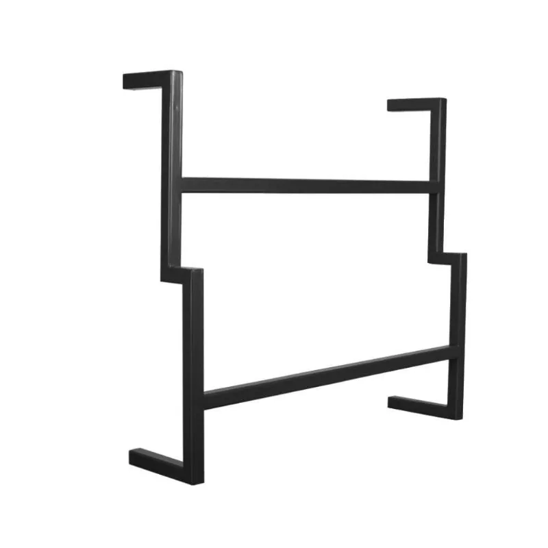 Porta Toalha De Rosto Industrial Metálico 35cm Preto - DRossi