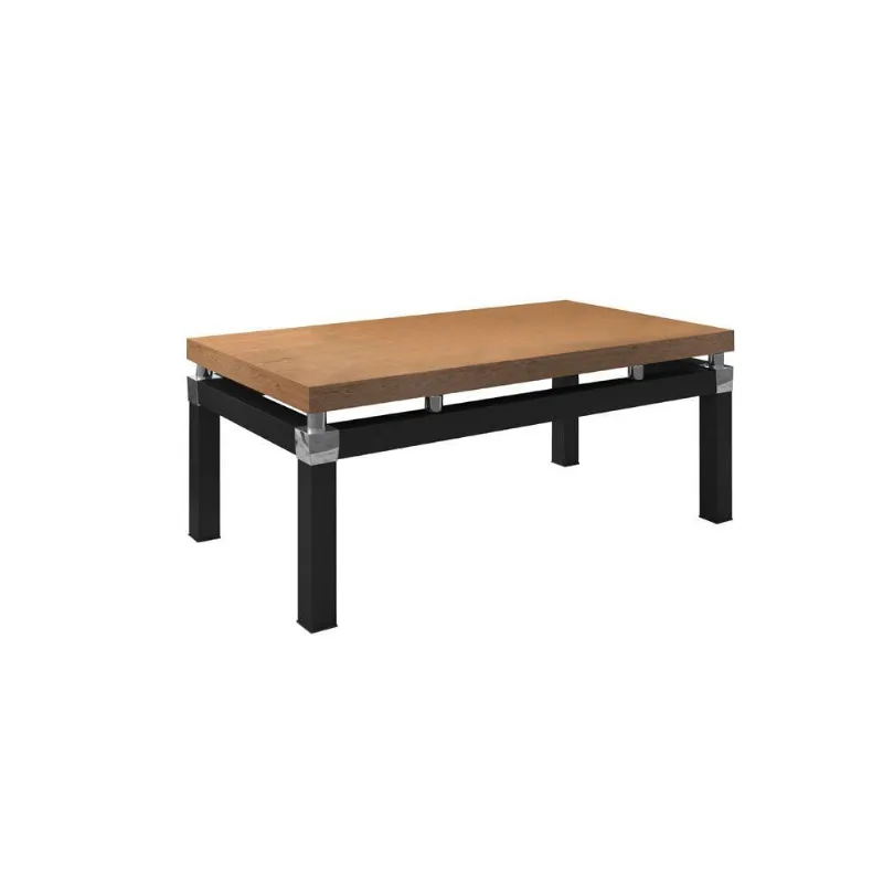 Mesa de Centro Malva Estilo Industrial Demolição Base