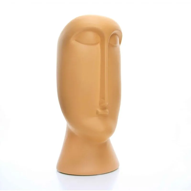 Vaso Decorativo Rosto Terracota 31x14 cm - D'Rossi