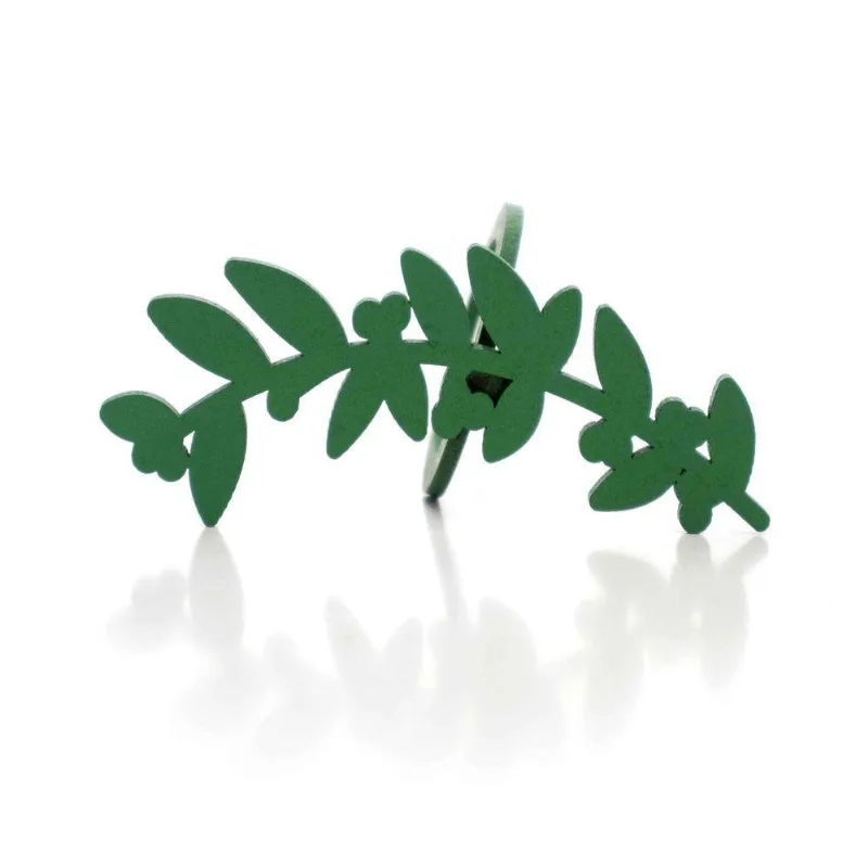 Porta Guardanapo Natal Folhagem Verde 9,5Cm - DRossi