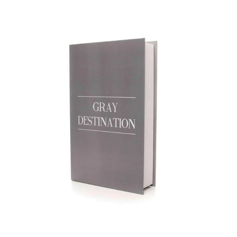 Caixa Livro "Gray Destination Cinza" 27X17X5Cmd'Rossi