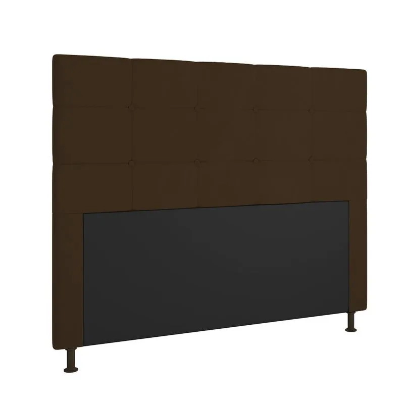 Cabeceira Stambul Para Cama Box Casal 140 cm Suede - D'Rossi Marrom