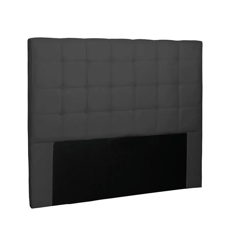 Cabeceira Verona Para Cama Box King 195 cm Suede Preto - D'Rossi