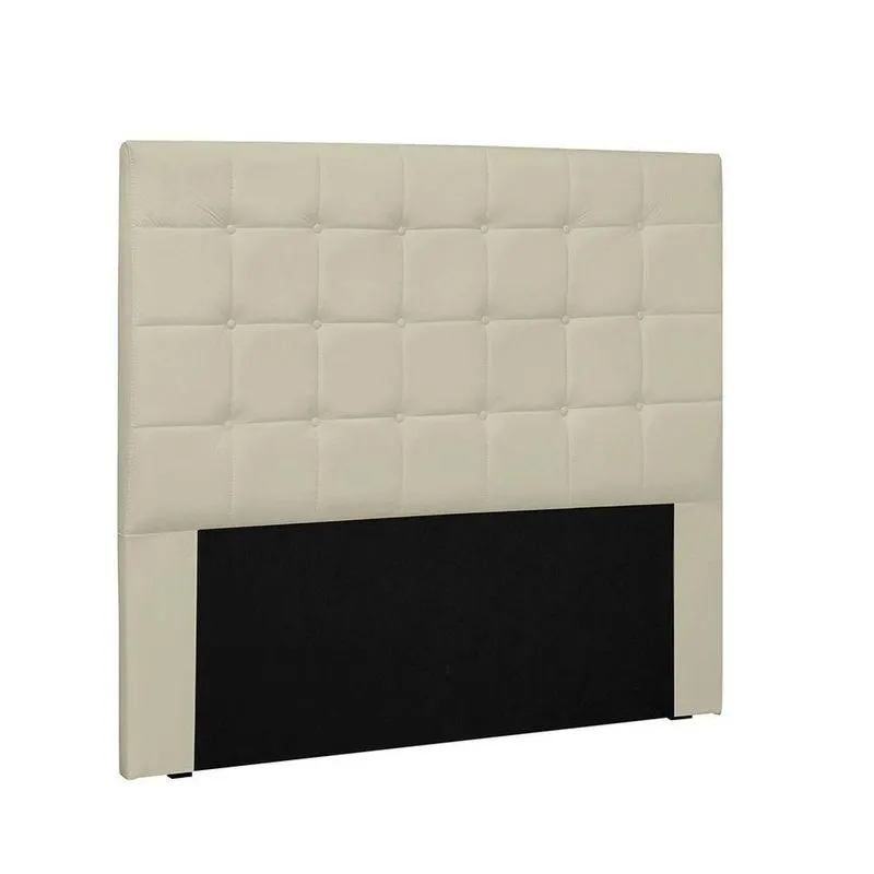 Cabeceira Verona Cama Box Queen 160 Cm Corino Bege