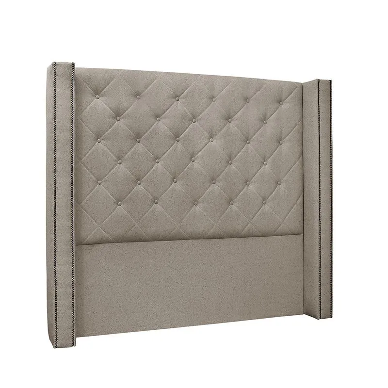 Cabeceira Cama Box Casal 140 cm Vicenza Linho Areia S04 - D'Rossi