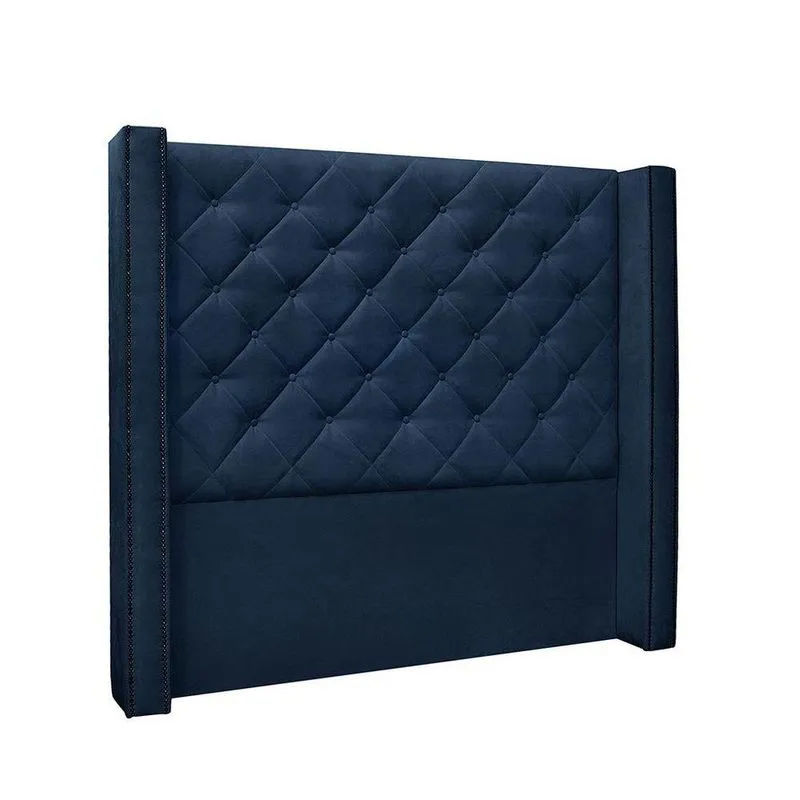 Cabeceira Vicenza Cama Box Solteiro 90Cm Azul Marinho