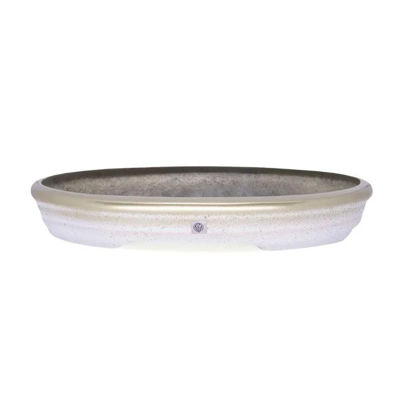 Vaso Bacia Decorativo Osaka Branco Gold Viatnamita - DRossi