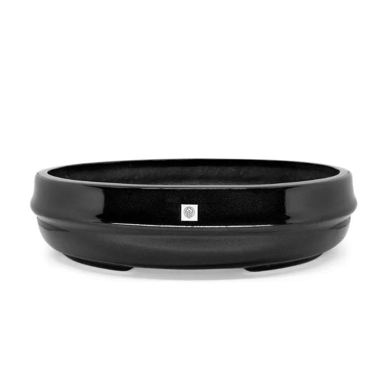 Vaso Bacia Decorativo Osaka Preto M 11,5X44X36cm - DRossi