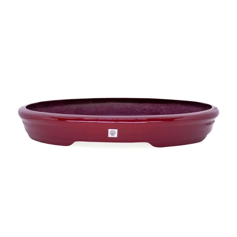 Vaso Bacia Decorativo Osaka Vermelho Lira P 7x46x35cm - DRossi