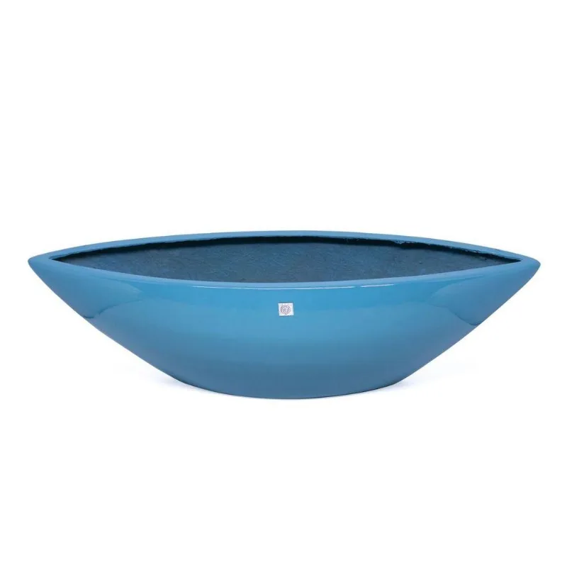 Vaso Decorativo Barca Azul Turquesa 17x63x17cm - DRossi