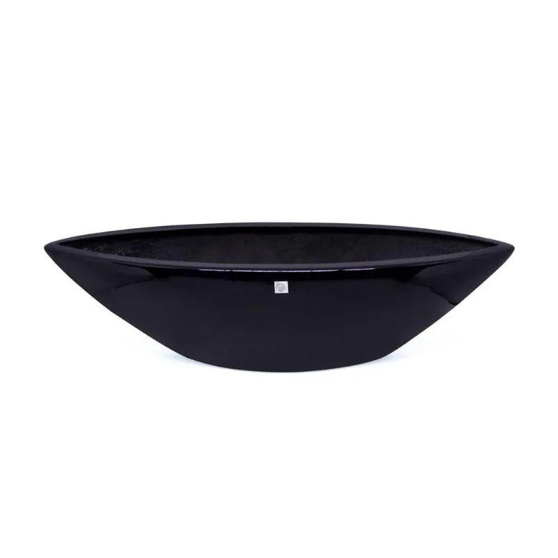 Vaso Decorativo Barca Preto 17x63x17cm - DRossi