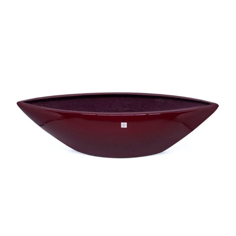 Vaso Decorativo Barca Vermelho Lira 17x63x17cm - DRossi