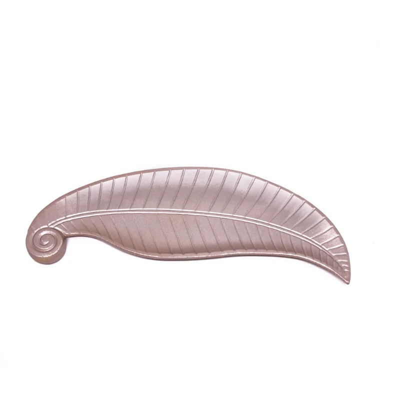 Bandeja Decorativa de Madeira Folha Rose 2x35x13 Cm - D'Rossi - DRossi