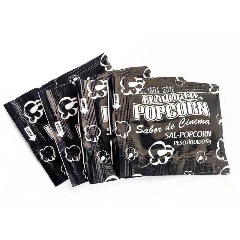 Temperos Popcorn 50 Sachês 25 Churrasco E 25 Sal Popcorn