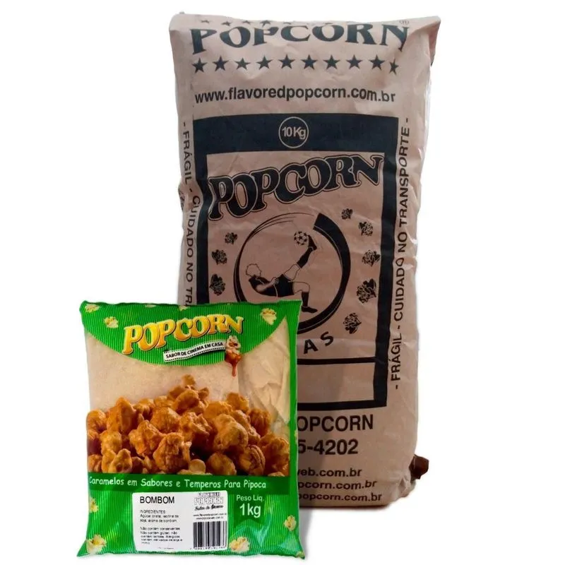 Caramelo Para Pipoca Doce - Sabor Bombom 10kg