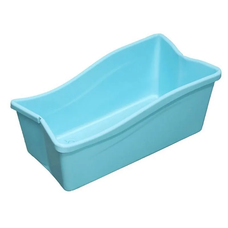 Banheira Portátil Dobrável Compacta Para Bebê Cor Água