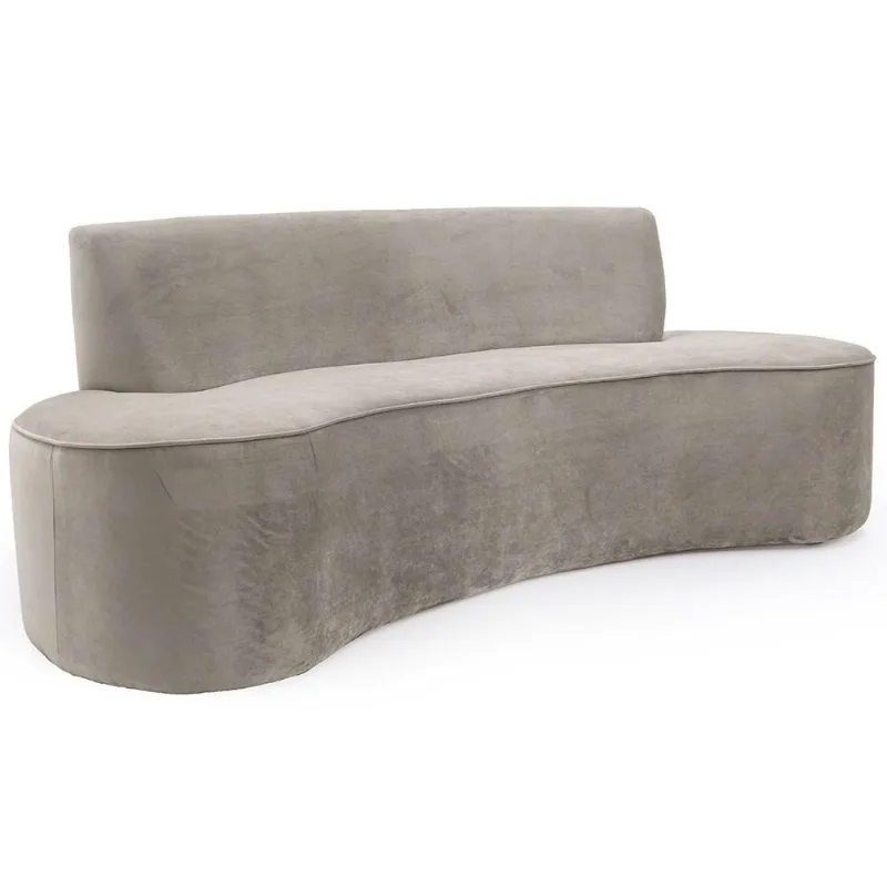 Sofá 02 Lugares 150cm Mônaco Veludo Bege - Nexta Casa - Nexta Casa