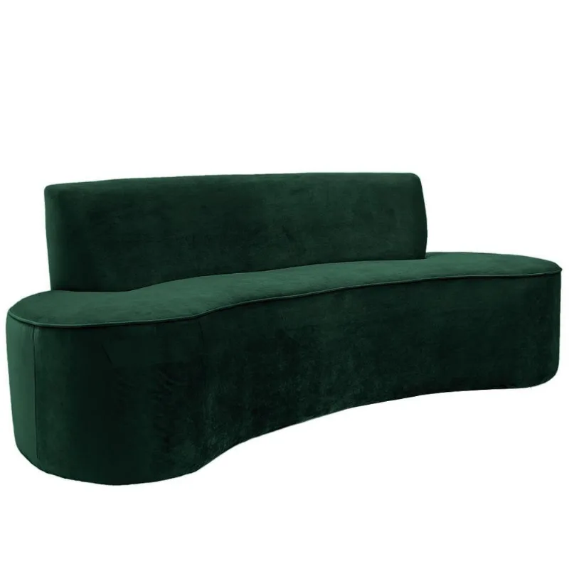 Sofá 02 Lugares 150cm Mônaco Veludo Verde - Nexta Casa - Nexta Casa