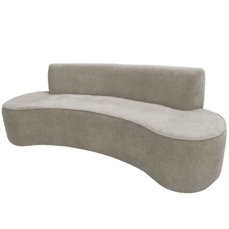 Sofá 02 Lugares 150cm Mônaco Poliéster Bege - Nexta Casa - Nexta Casa
