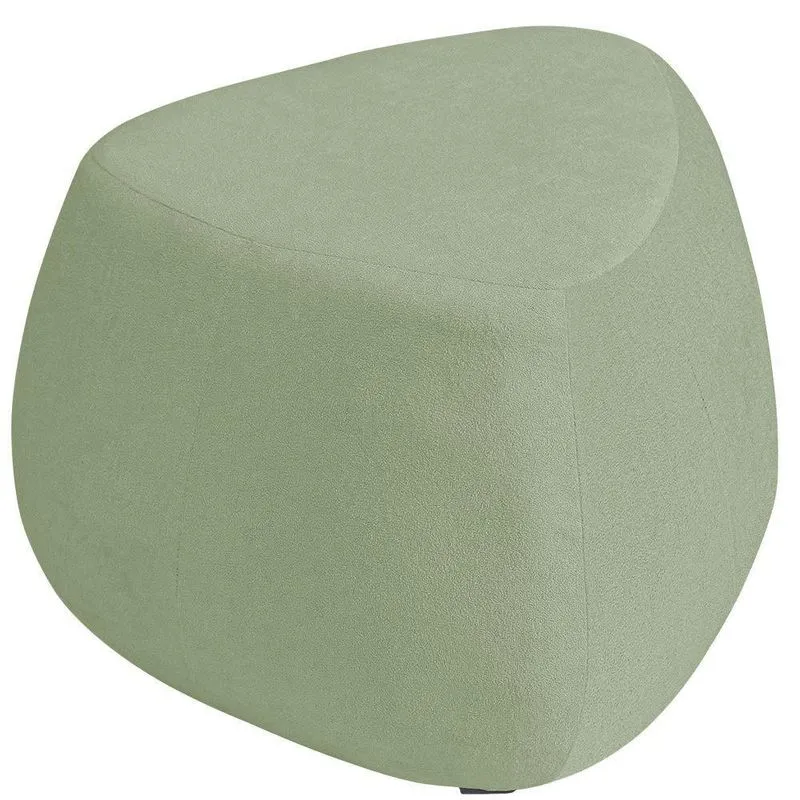 Puff Orgânico Decorativo 75cm Orbis Bouclé Verde Claro - Nexta Casa