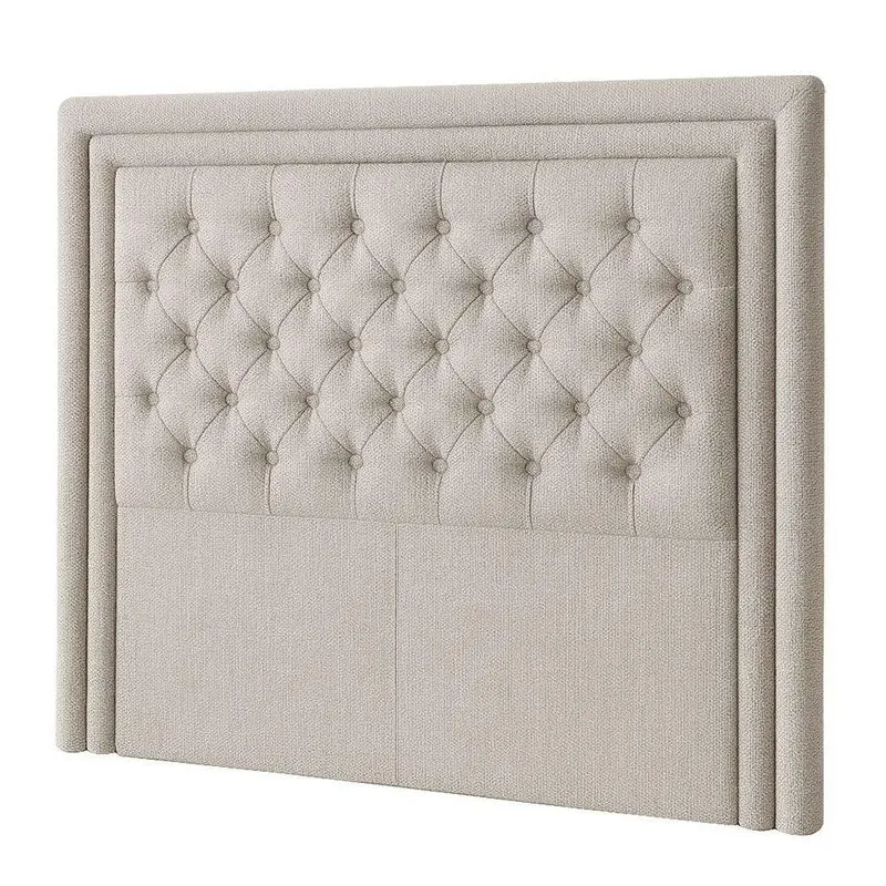 Cabeceira Casal King 195 Cm Elegance Linho Cru - Nexta Casa