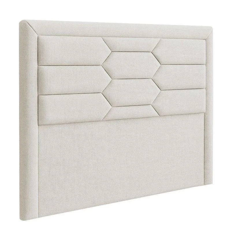 Cabeceira Casal Queen Cama Box 160 Cm Roma Linho Cru - Nexta Casa