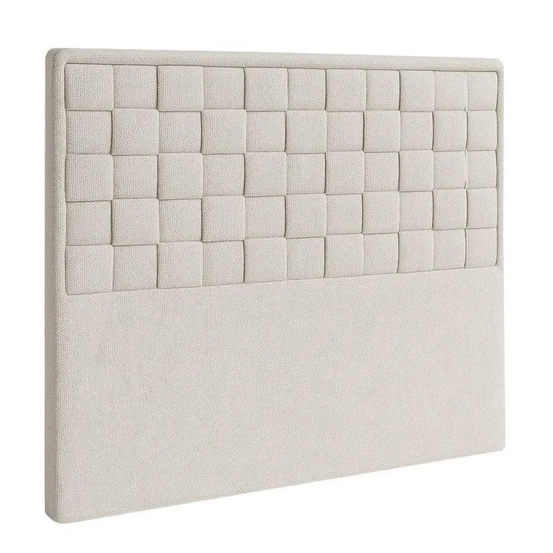 Cabeceira Cama Box Casal King 195 Cm Madri Linho Cru - Nexta Casa