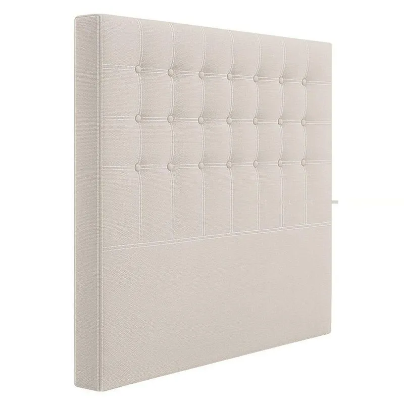 Cabeceira Cama Box Casal King 195 Cm Vicenza Linho Cru - Nexta Casa
