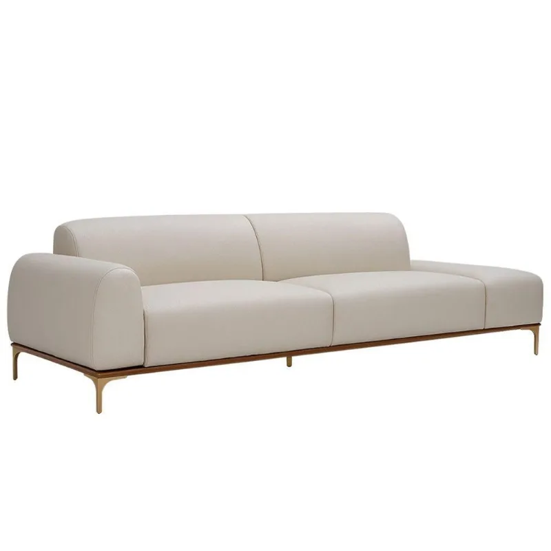 Sofá Living Unne 3 Lugares 210cm Terminal Esquerdo Corano Off White - Nexta Casa - Nexta Casa