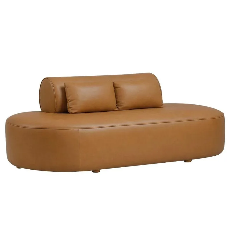 Sofá Orgânico Horizonte 3 Lugares 180cm Corano Caramelo - Nexta Casa - Nexta Casa