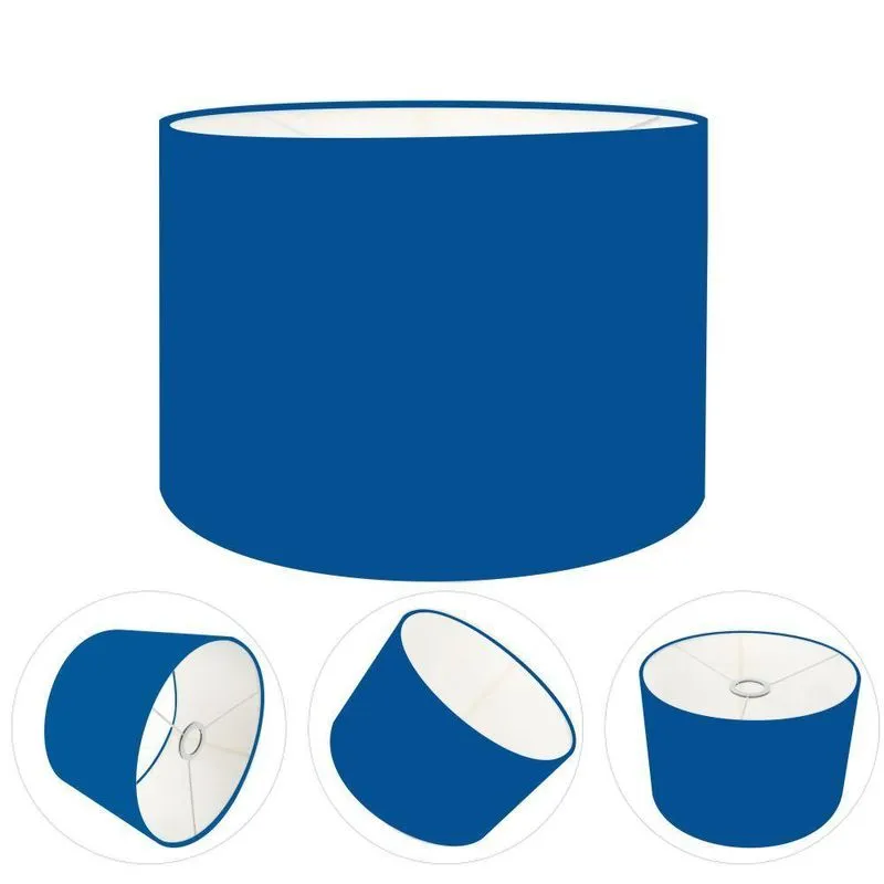 Cúpula Abajur Cilíndrica Cp-7021 45x25cm Azul Marinho