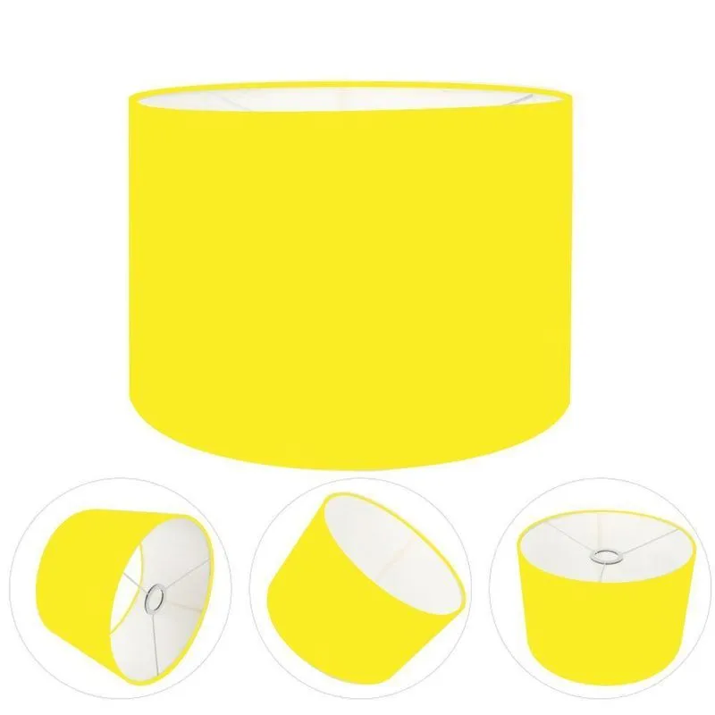 Cúpula Abajur Cilíndrica Cp-7021 45x25cm Amarelo