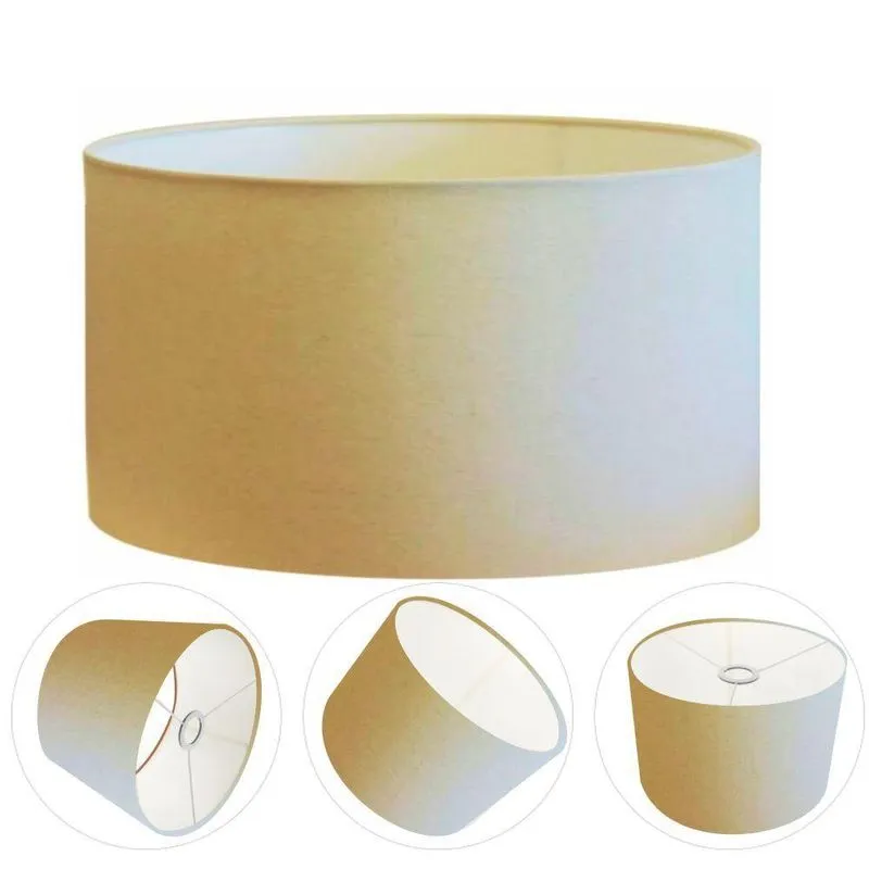 Cúpula Abajur Cilíndrica Cp-7023 50x21cm Algodão Crú