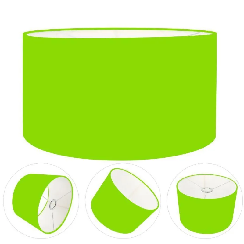 Cúpula Abajur Cilíndrica Cp-7023 ø50x21cm Verde Limão - Vivare Brasil Iluminação