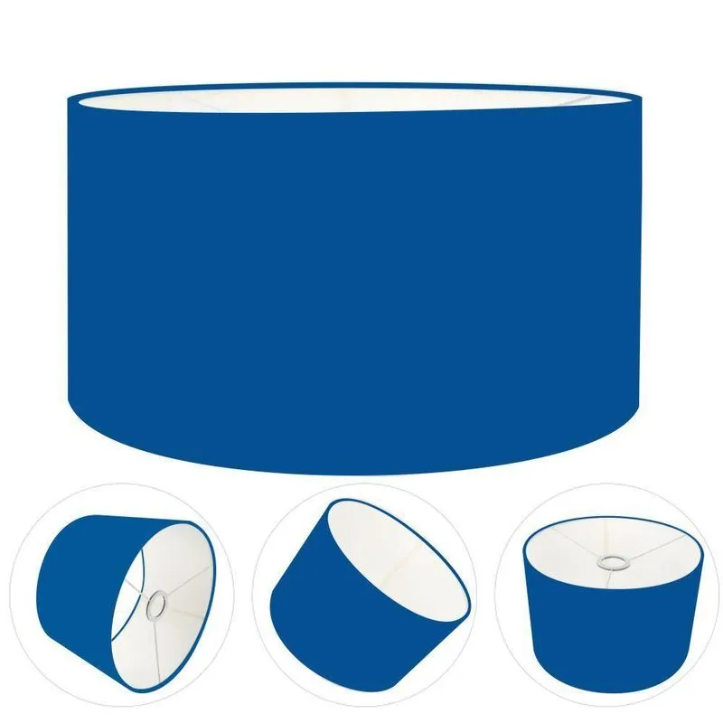 Cúpula Abajur Cilíndrica Cp-7026 55x25cm Azul Marinho