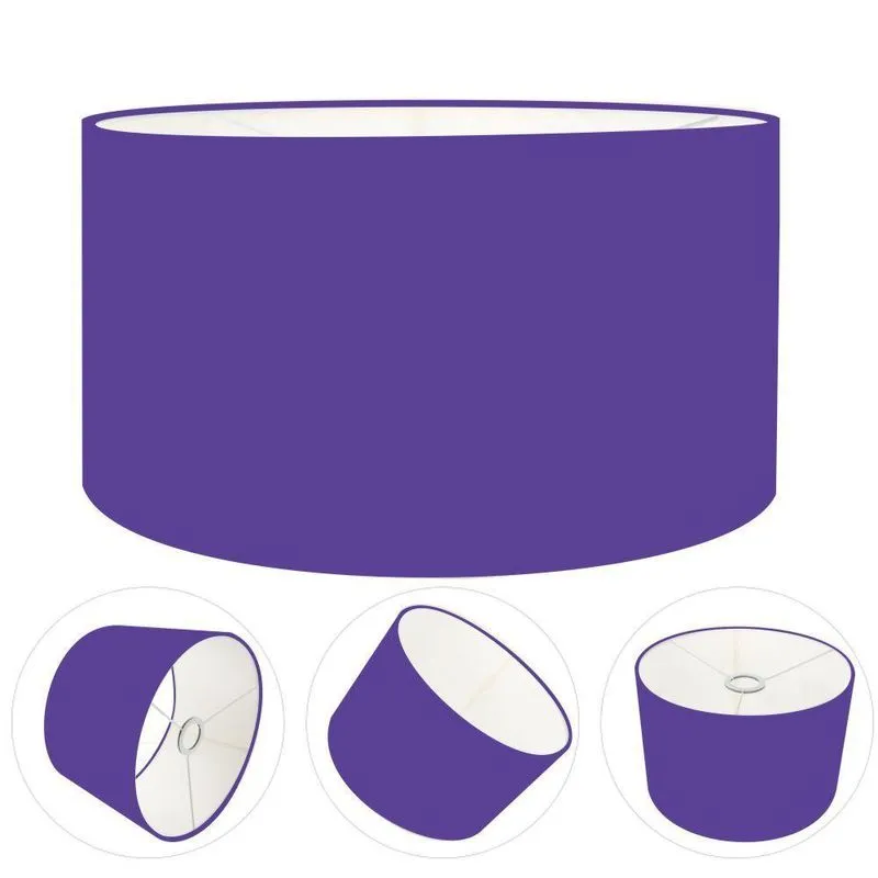 Cúpula Abajur Cilíndrica Cp-7026 55x25cm Roxo
