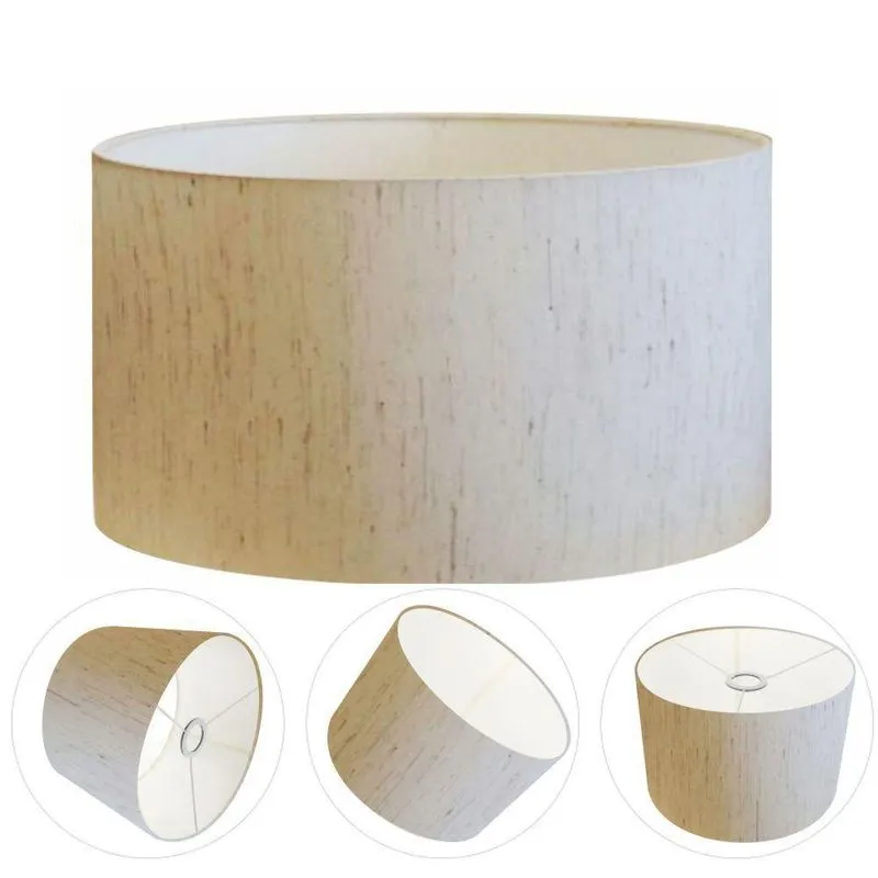 Cúpula Abajur Cilíndrica Cp-7027 55x30cm Linho Bege