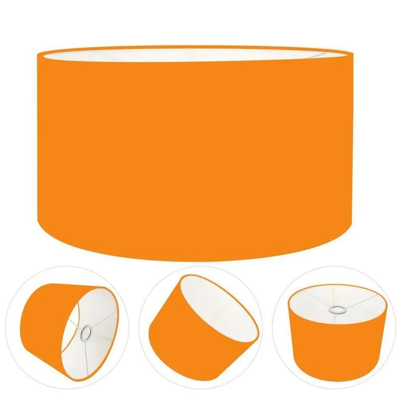 Cúpula Abajur Cilíndrica Cp-7027 55x30cm Laranja