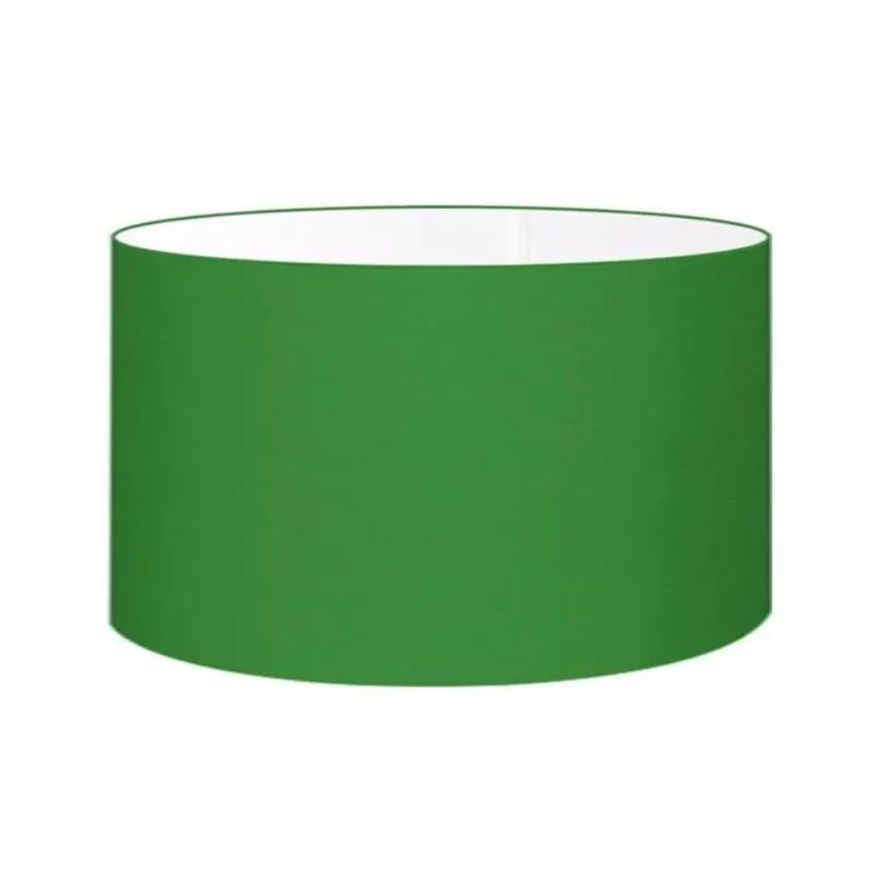 Cúpula Abajur Cilíndrica Cp-7027 55x30cm Verde Folha